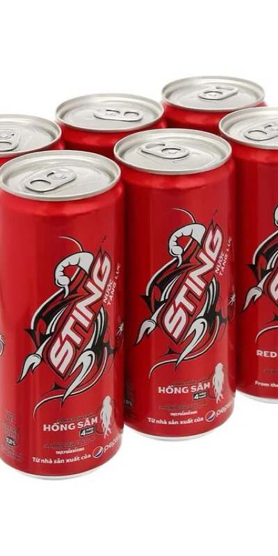 [Lốc 6 lon] Nước tăng lực Sting đỏ 320ml