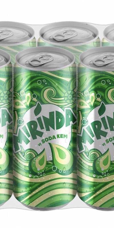 [Lốc 6 lon] Nước ngọt Mirinda vị soda kem lon 320ml
