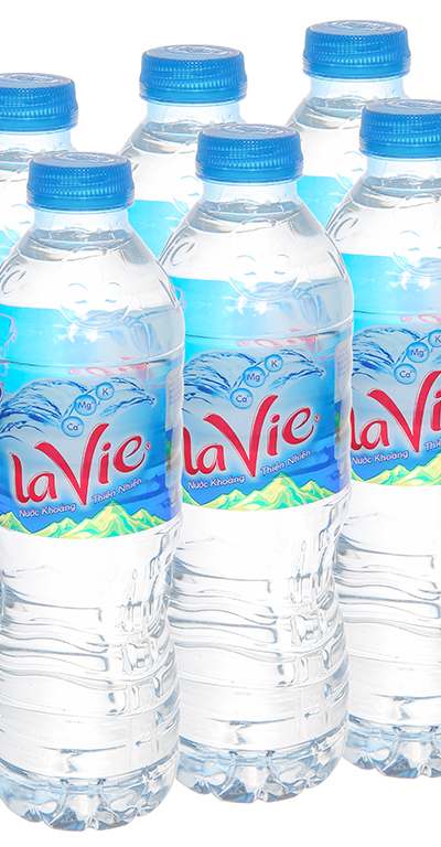 Lốc 6 chai Nước khoáng Lavie 500ml