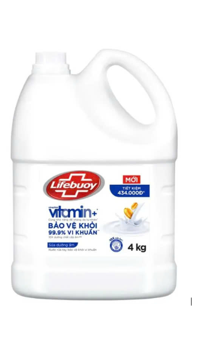 Nước rửa tay Lifebuoy chuyên dụng can 4kg