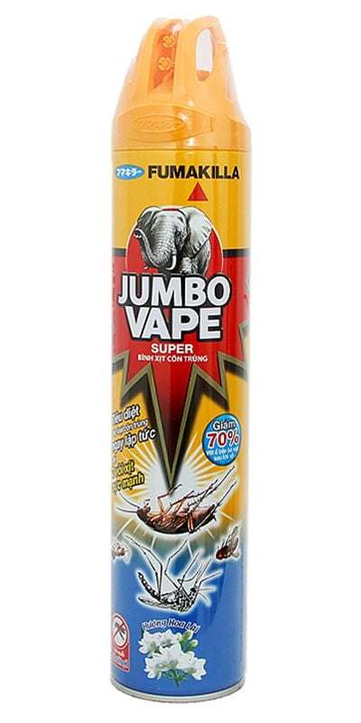 Bình Xịt Côn Trùng Jumbo Vape Hương Hoa Lài Chai 600ml