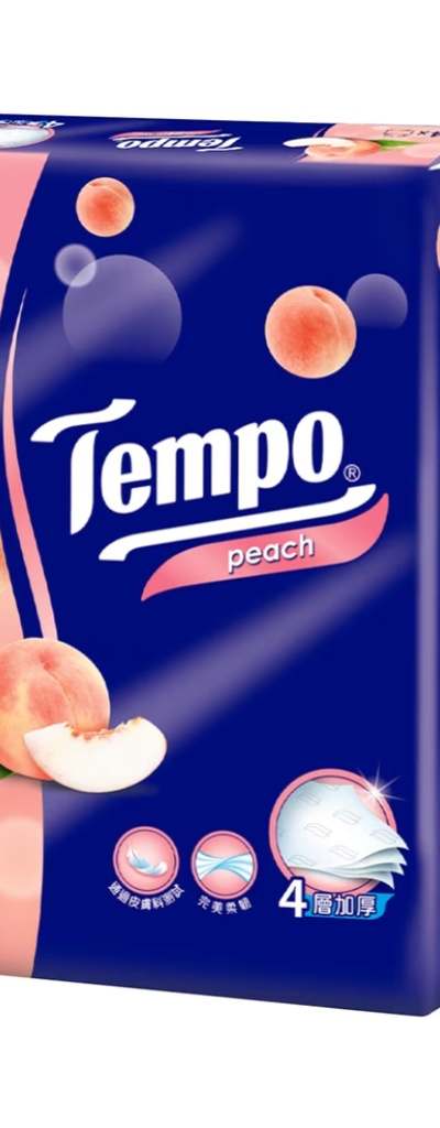 [Lốc 4 gói] Tempo khăn giấy rút 4 lớp - 90 tờ hương đào