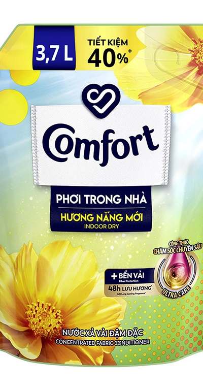 Comfort Nước xả vải hương nắng mới 3.7L