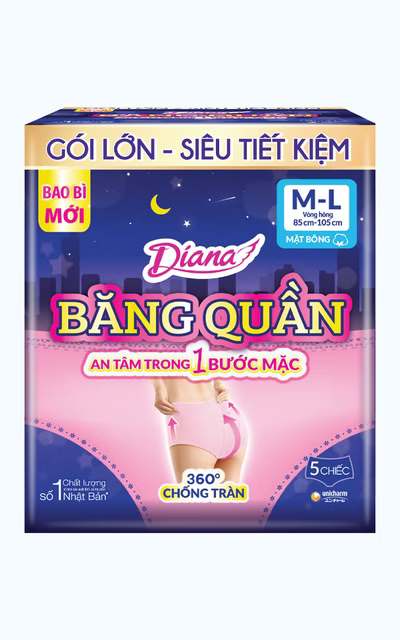 Diana băng đêm dạng quần Diana Comfy Night size M-L