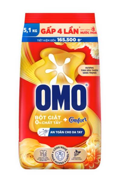 OMO Bột giặt tinh dầu thơm 5.1kg