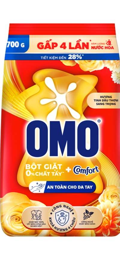 OMO Bột giặt tinh dầu thơm 700g