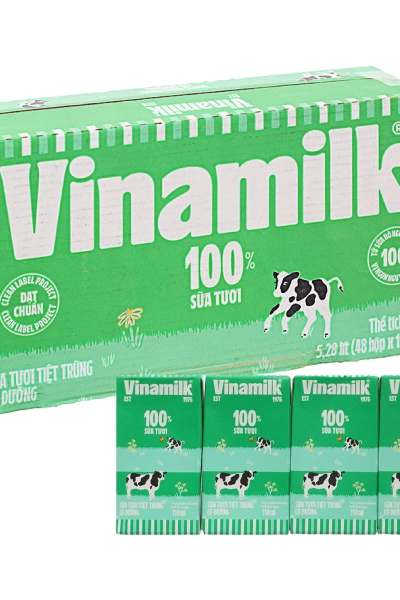 [Thùng 48 hộp] Sữa tươi Vinamilk có đường 110ml