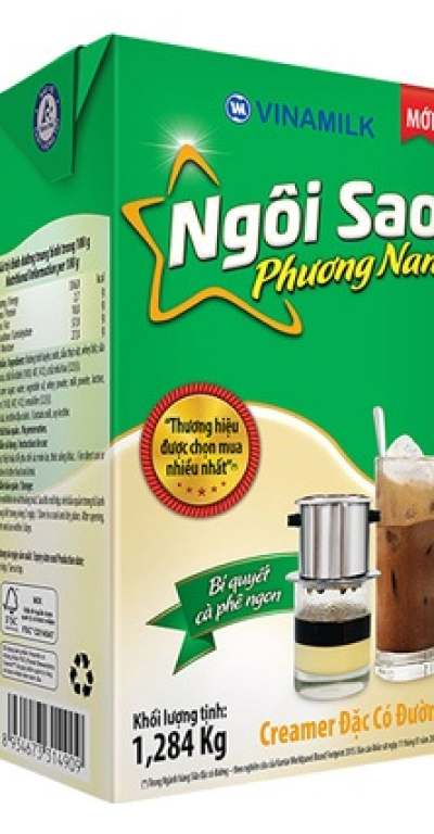 Kem đặc có đường Ngôi sao Phương Nam xanh lá hộp 1284g