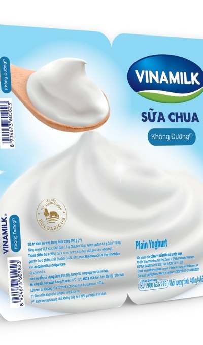 [Lốc 4 hộp] Sữa chua Vinamilk không đường 100g