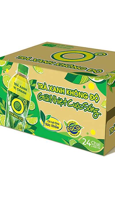 Trà xanh chanh PET 24x455ml