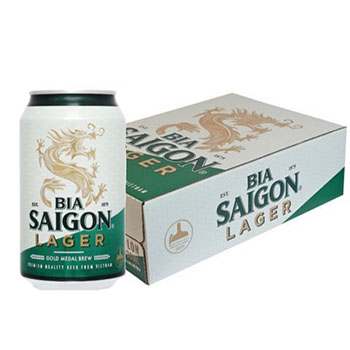 Bia lon SG Lager 330ml